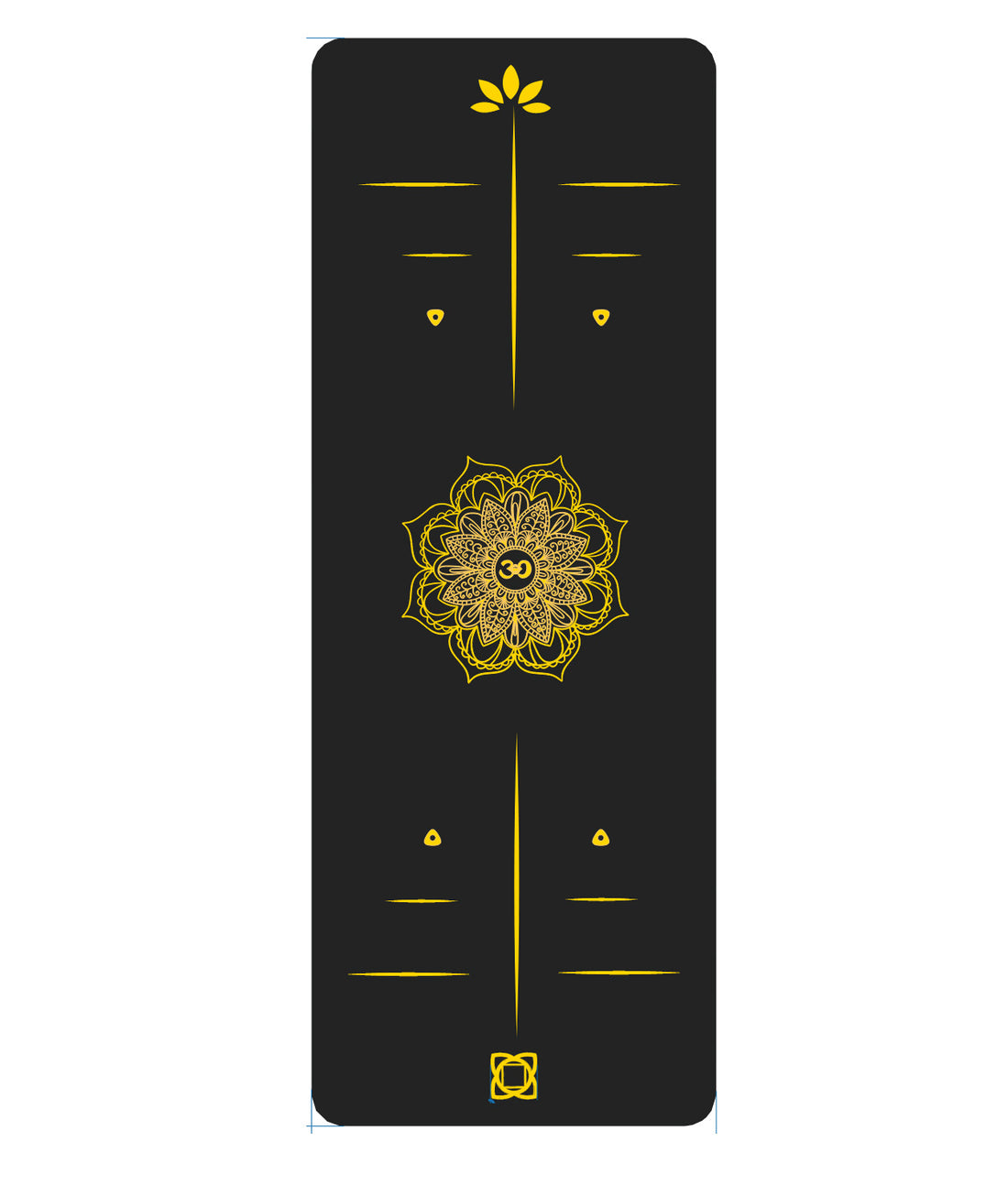 Yoga Mat Black and Gold