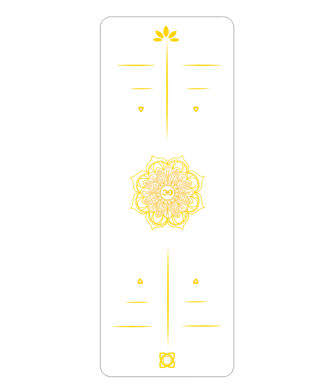 Yoga Mat White and Gold